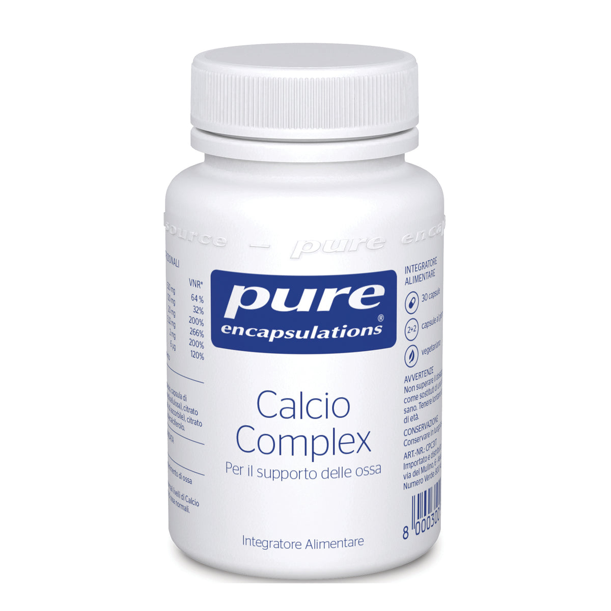 PURE ENCAPSUL CALCIO COMP30CPS  