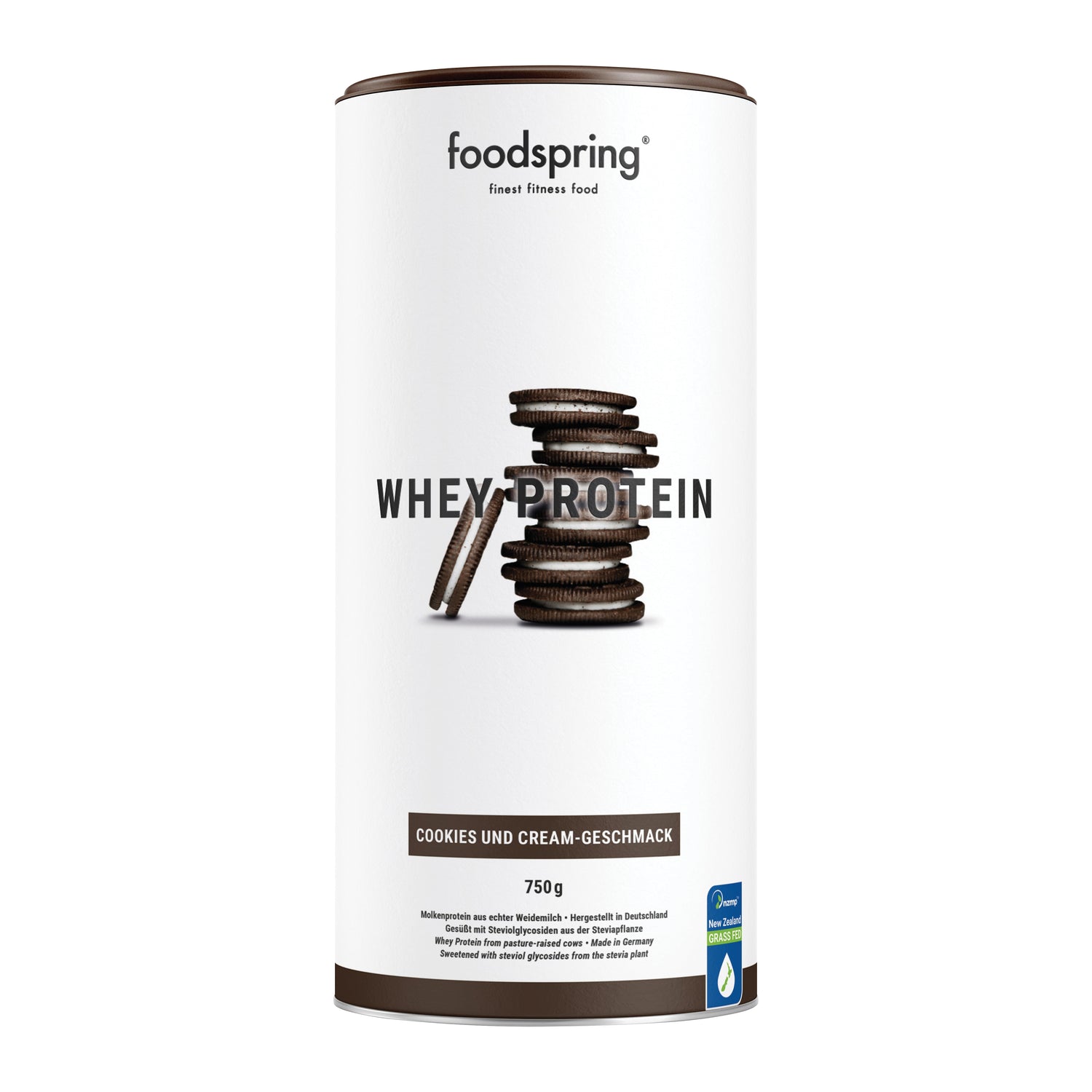 Foodspring Whey Protein - Proteine Per Lo Sviluppo Muscolare Biscotti E Crema 750g