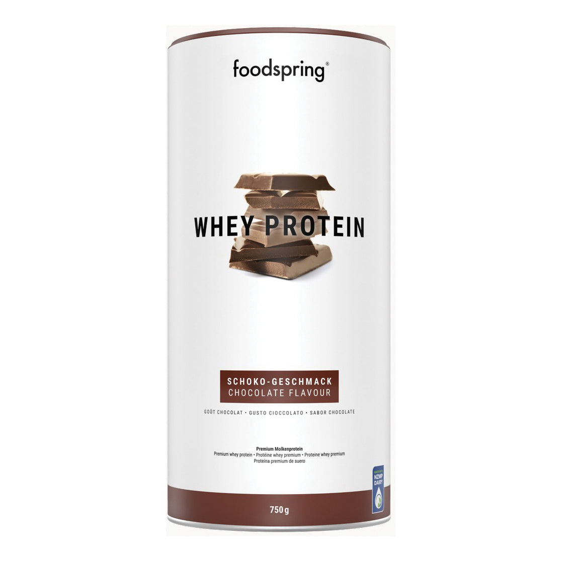 Foodspring Whey Protein - Proteine Per Lo Sviluppo Muscolare Ccioccolato 750g