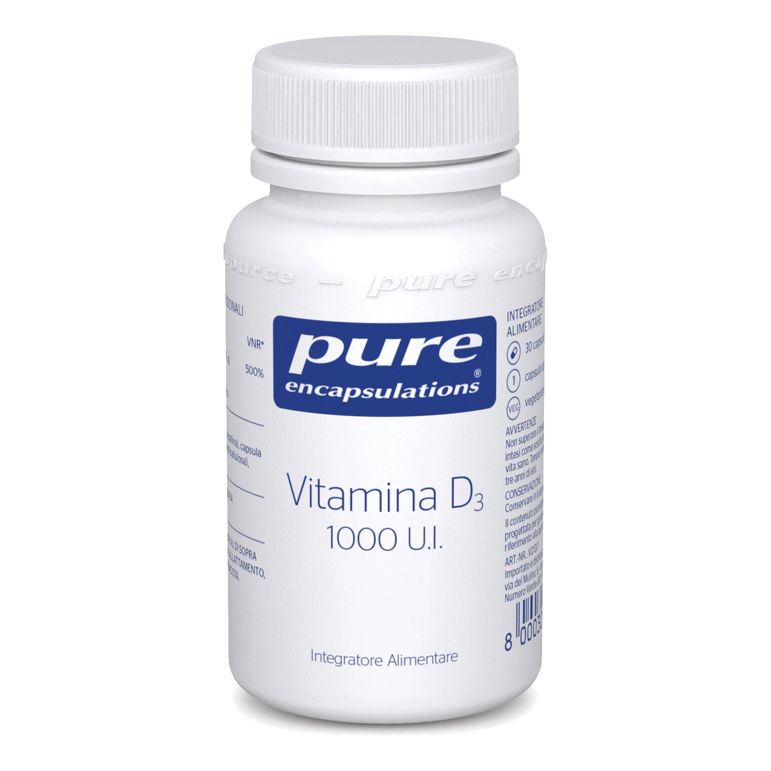 PURE ENCAPSUL VIT D3 30CPS