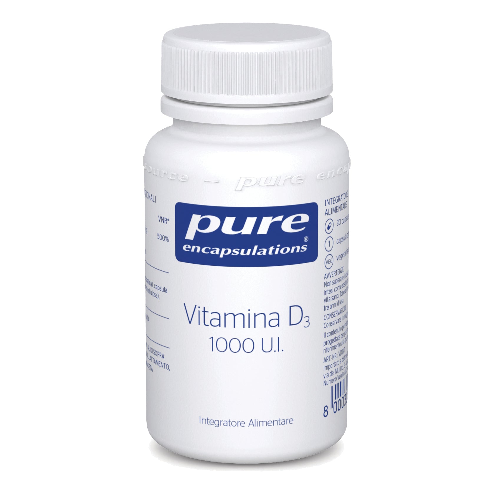 PURE ENCAPSUL VIT D3 30CPS
