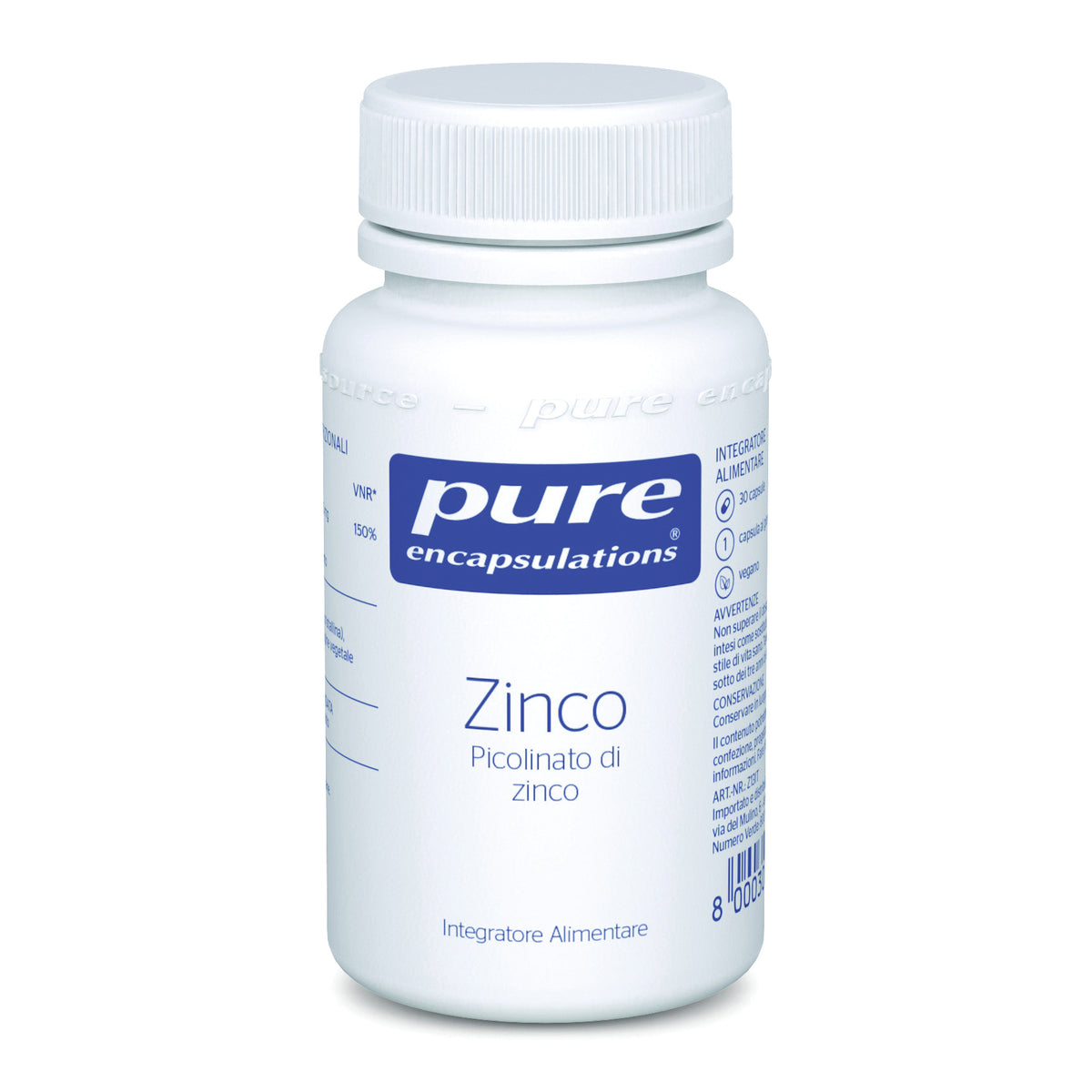 PURE ENCAPSUL ZINCO 30CPS  