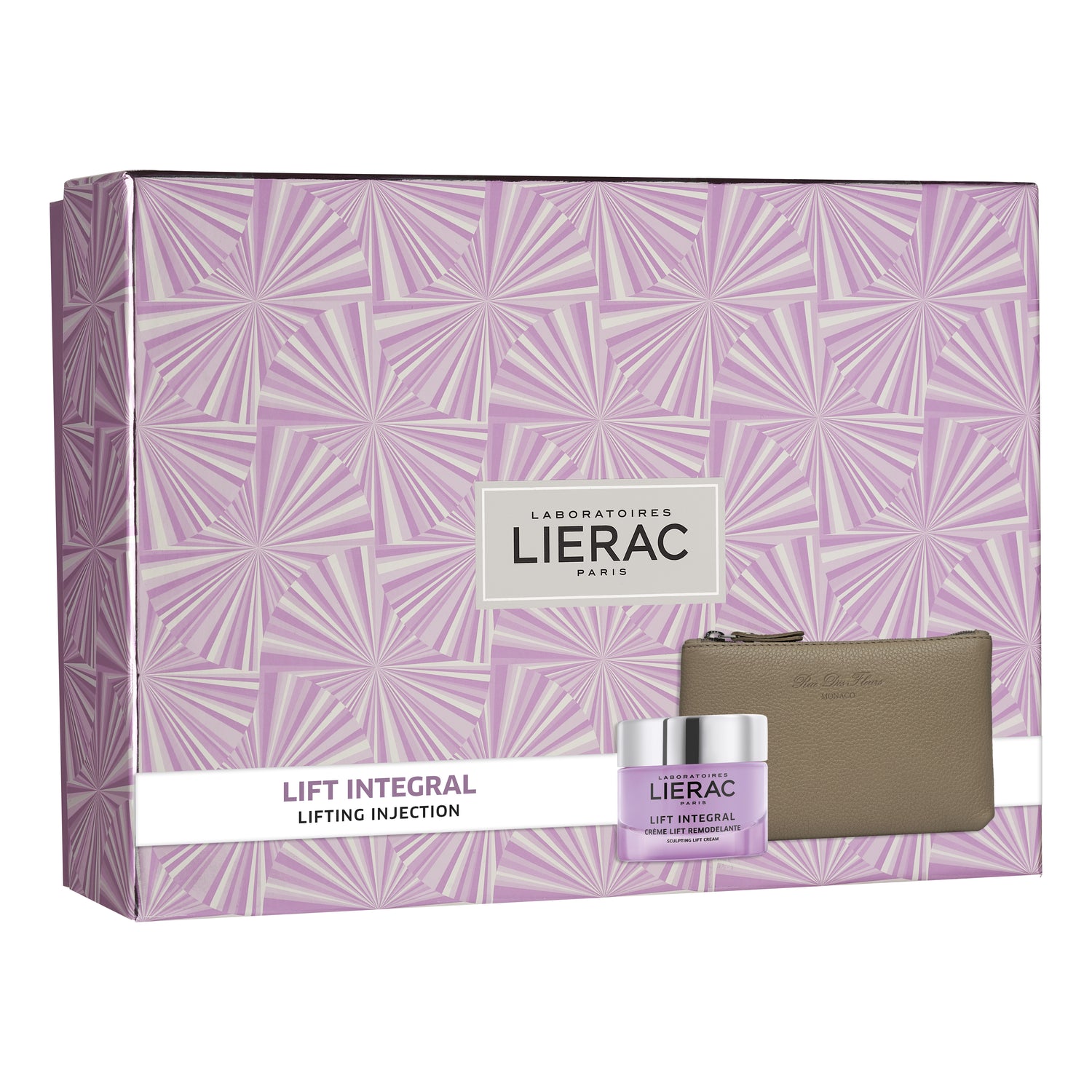 Lierac Cofanetto Lift Integral Crema Giorno 50ml + Pochette in pelle Rue des Fleurs