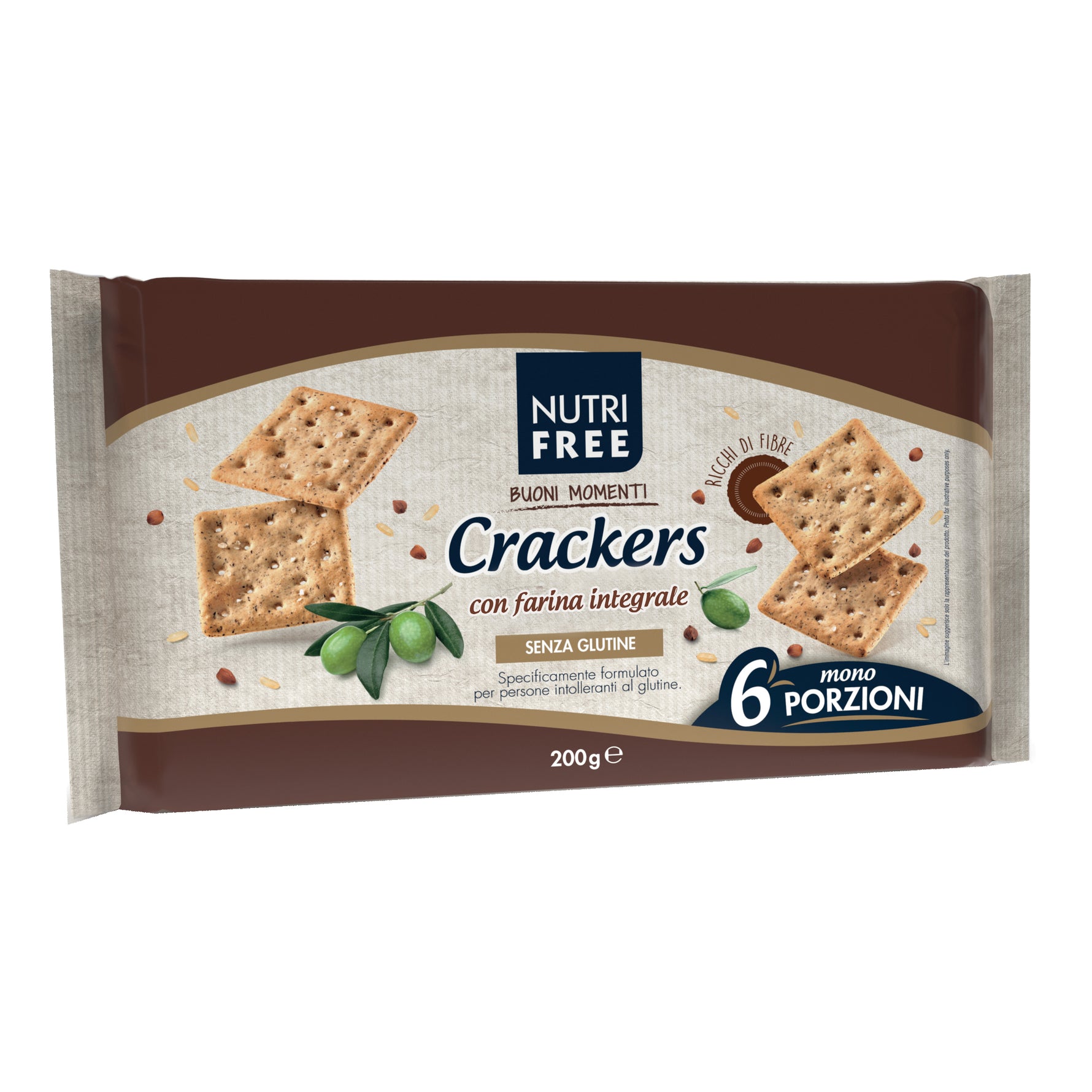 NUTRIFREE CRACKERS INTEGR 6PZ

