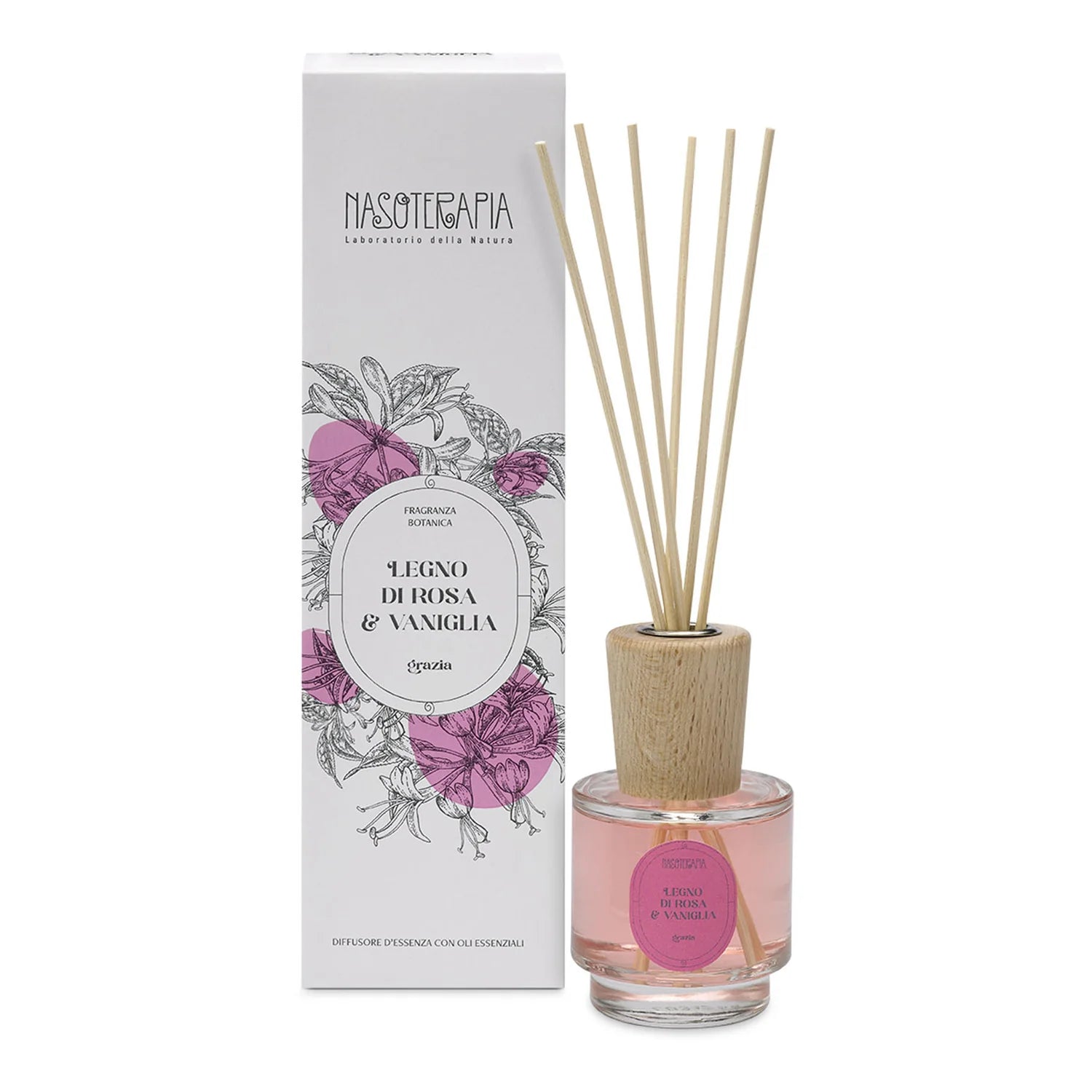 Nasoterapia Diffusore Bastoncini Bacche Di Vaniglia 100ml