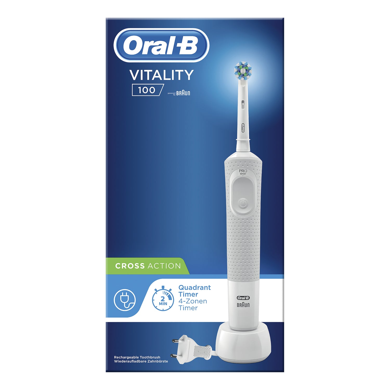 ORAL-B Spazzolino Elettrico Vitality 100 Crossaction