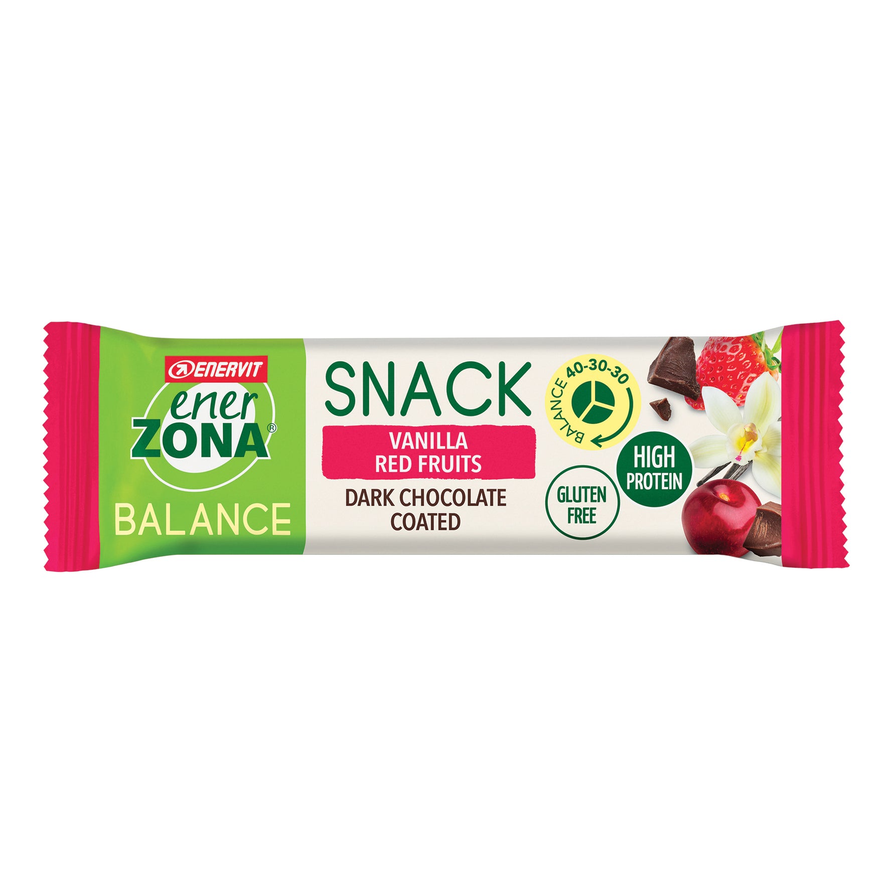 Enervit EnerZona Balance Snack Barretta Vanilla Red Fruits 33g
