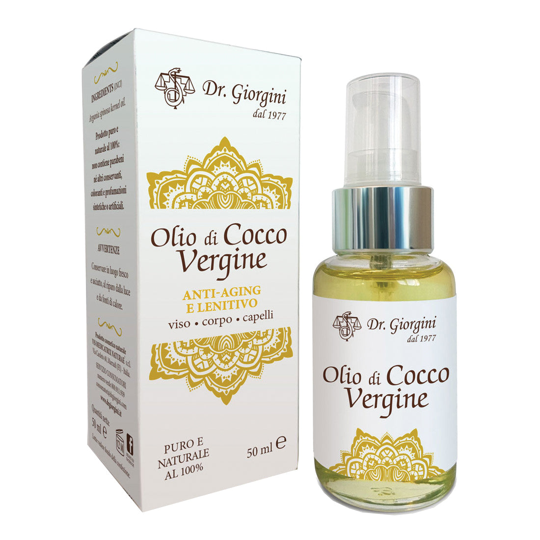 OLIO DI COCCO VERGINE 50ML
