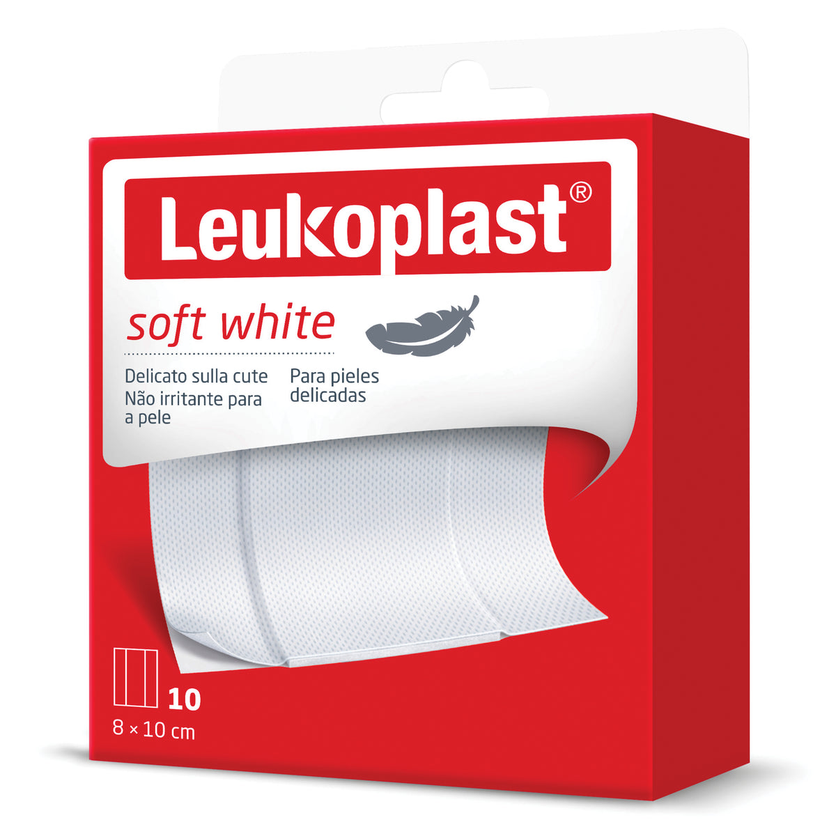 Leukoplast Soft White 10 cerotti  10 cm X 8 Cm  