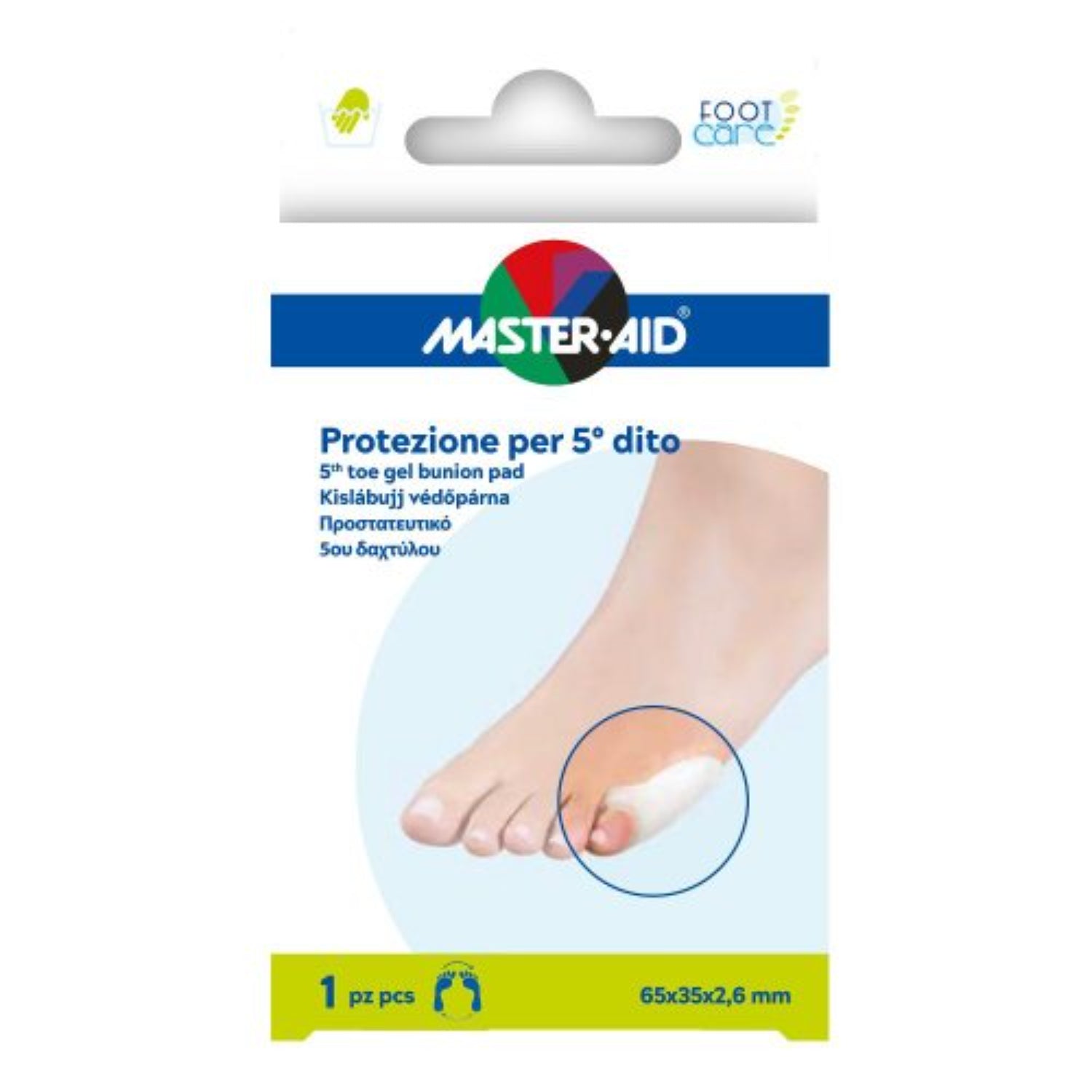 Master Aid Protezione Quinto Dito Gel | Sollievo Dolore | 1 Pezzo