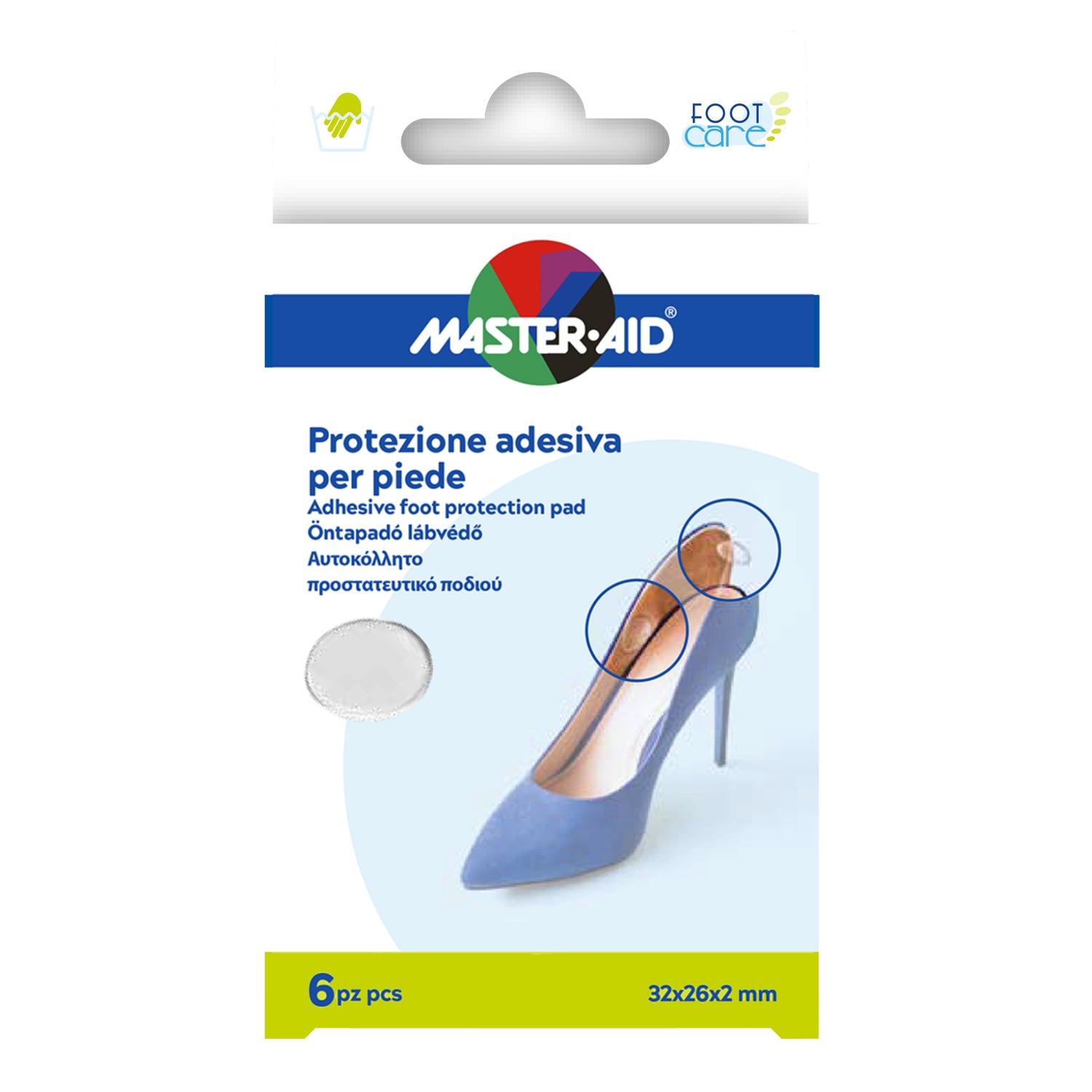 Master Aid Foot Care Protezione Punta Piedi 2 Pezzi