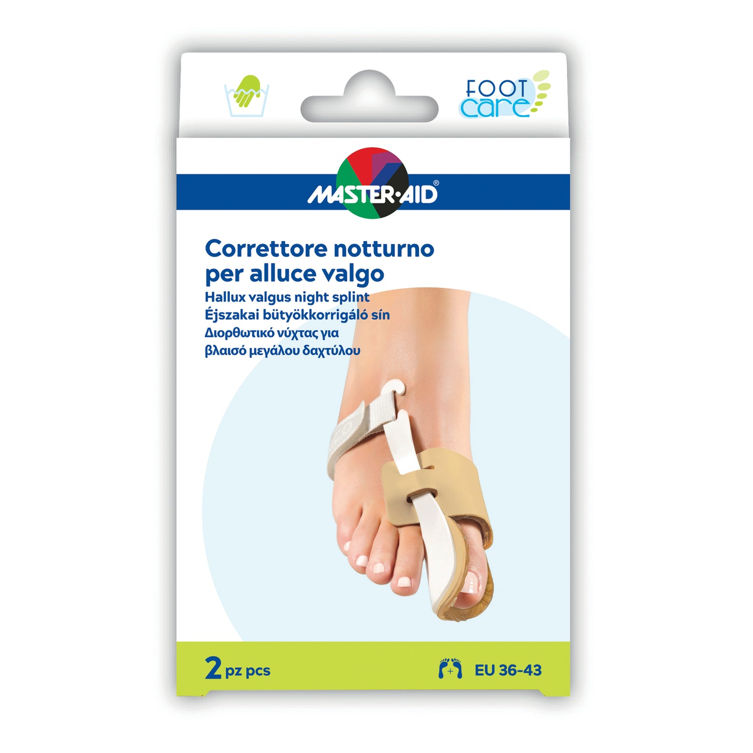 Master Aid Foot Care Separatore Alluce Giorno/Notte Taglia Small