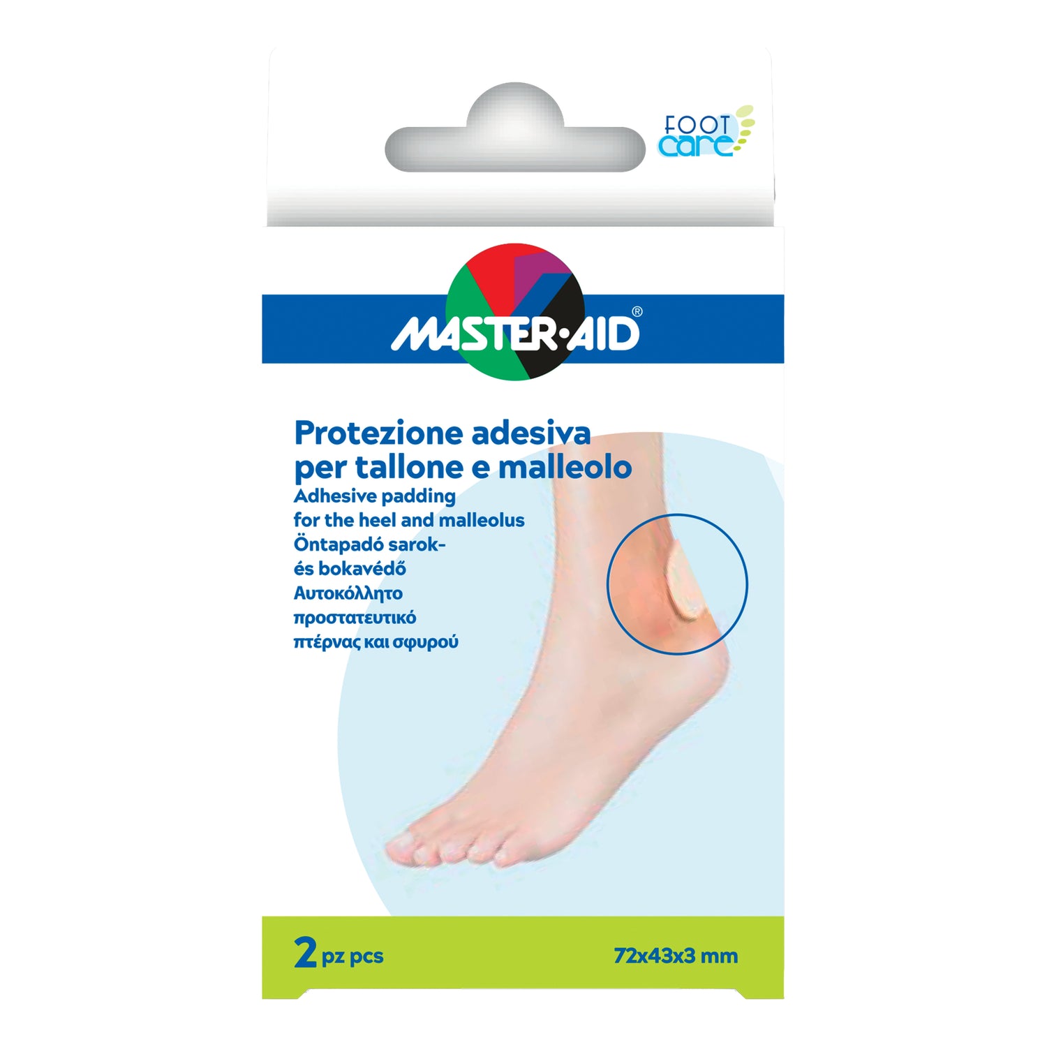 Master Aid Foot Care Protezione Tallone/Malleolo 2 Pezzi