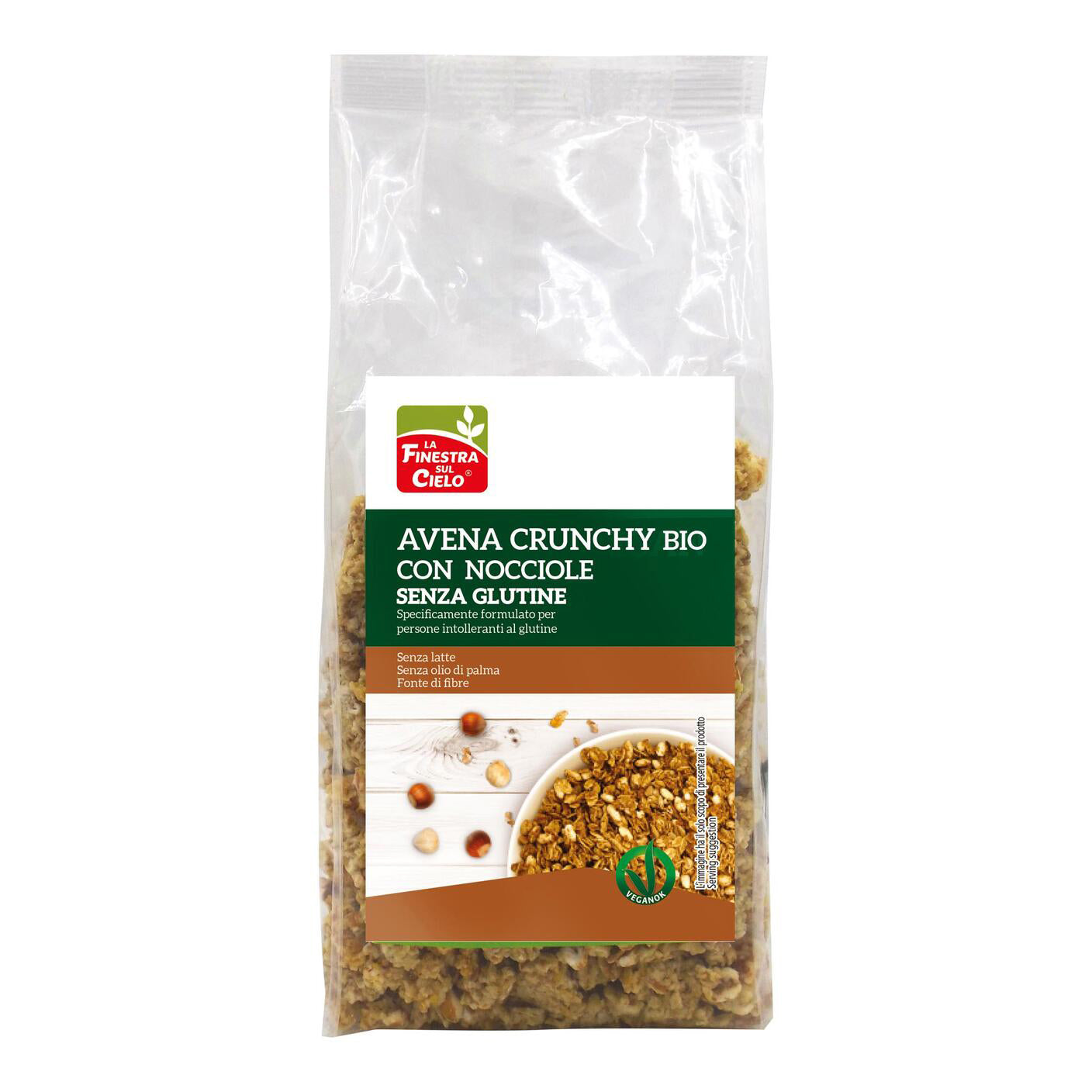 CRUNCHY S/G AVENA NOCCIOLA250G
