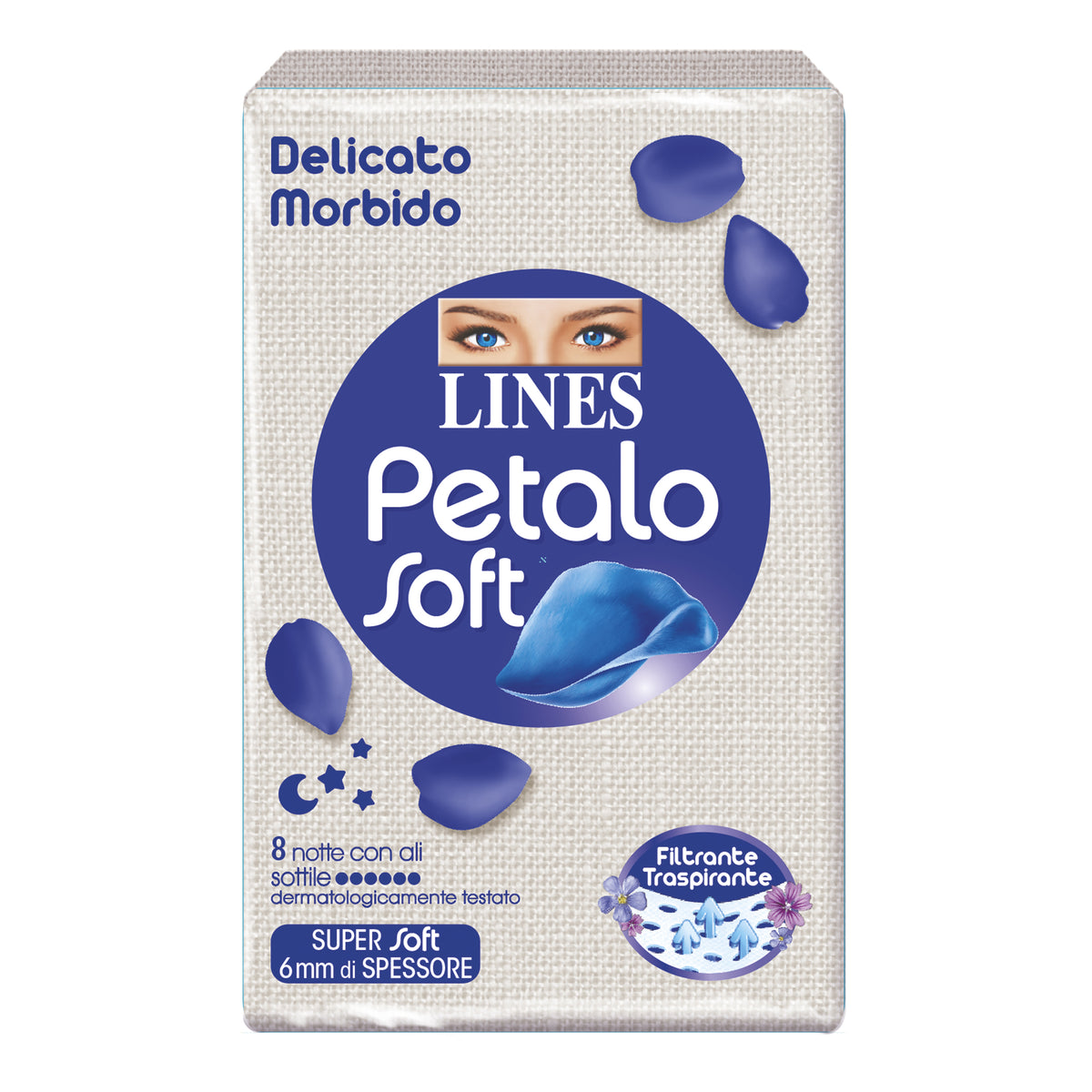 LINES PETALO SOFT NOTTE 8PZ  