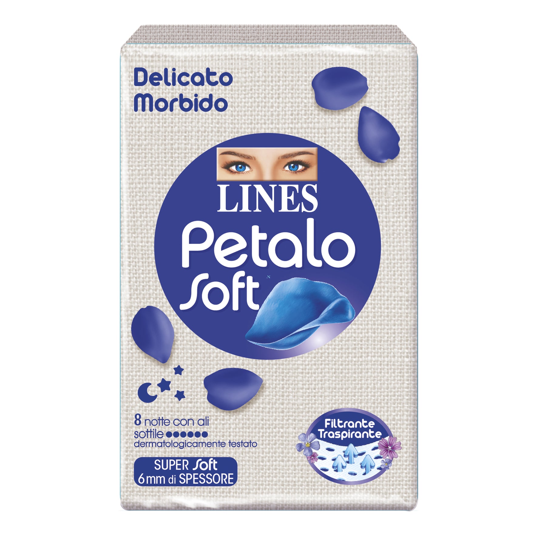 LINES PETALO SOFT NOTTE 8PZ
