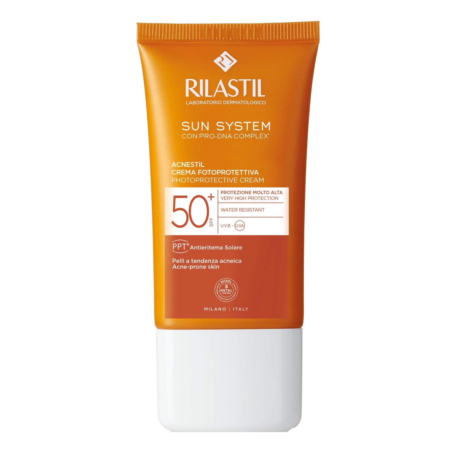 Rilastil Sun System Acnestil Crema Solare SPF50+ 50ml