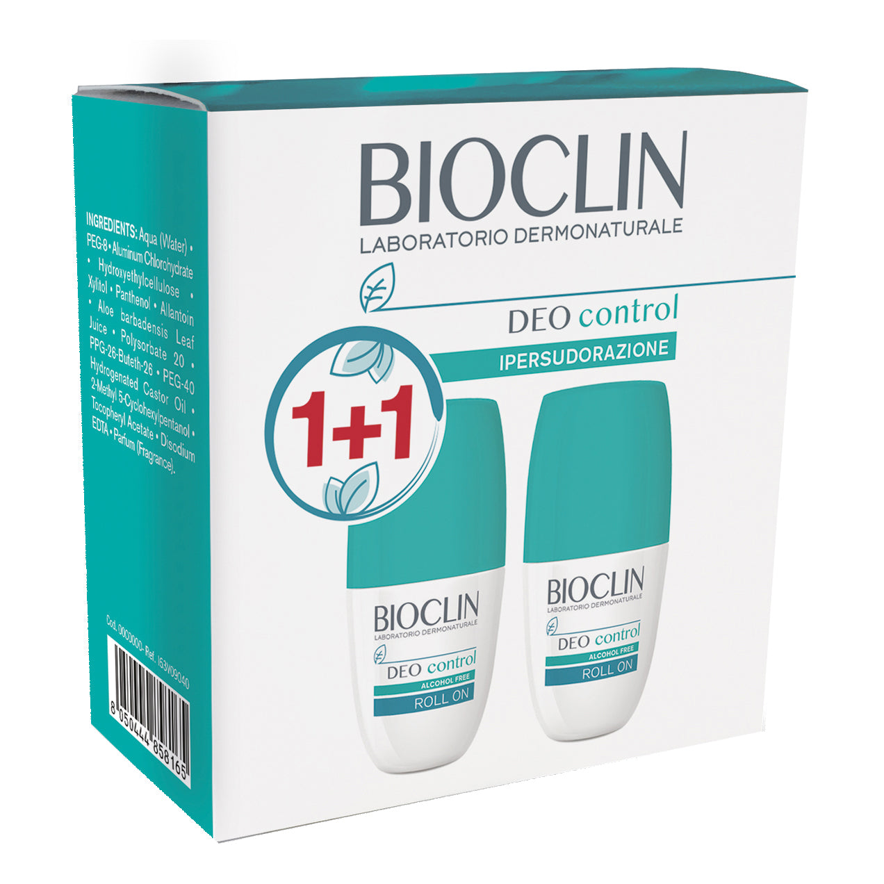 BIOCLIN DEODORANTE CONTROL ROLL ON  50 + 50 ML PACCO DOPPIO