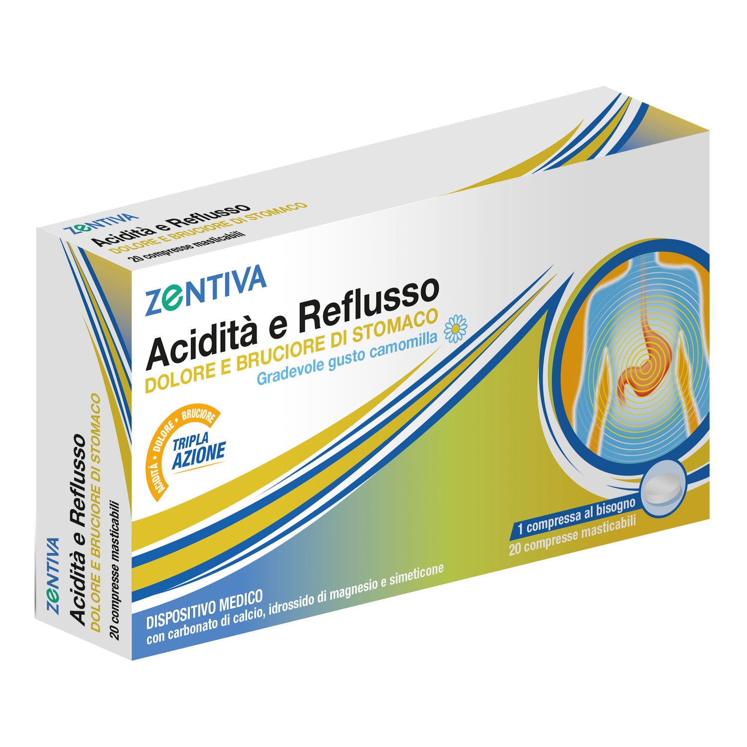 Acidità E Reflusso 20 Compresse - Zentiva