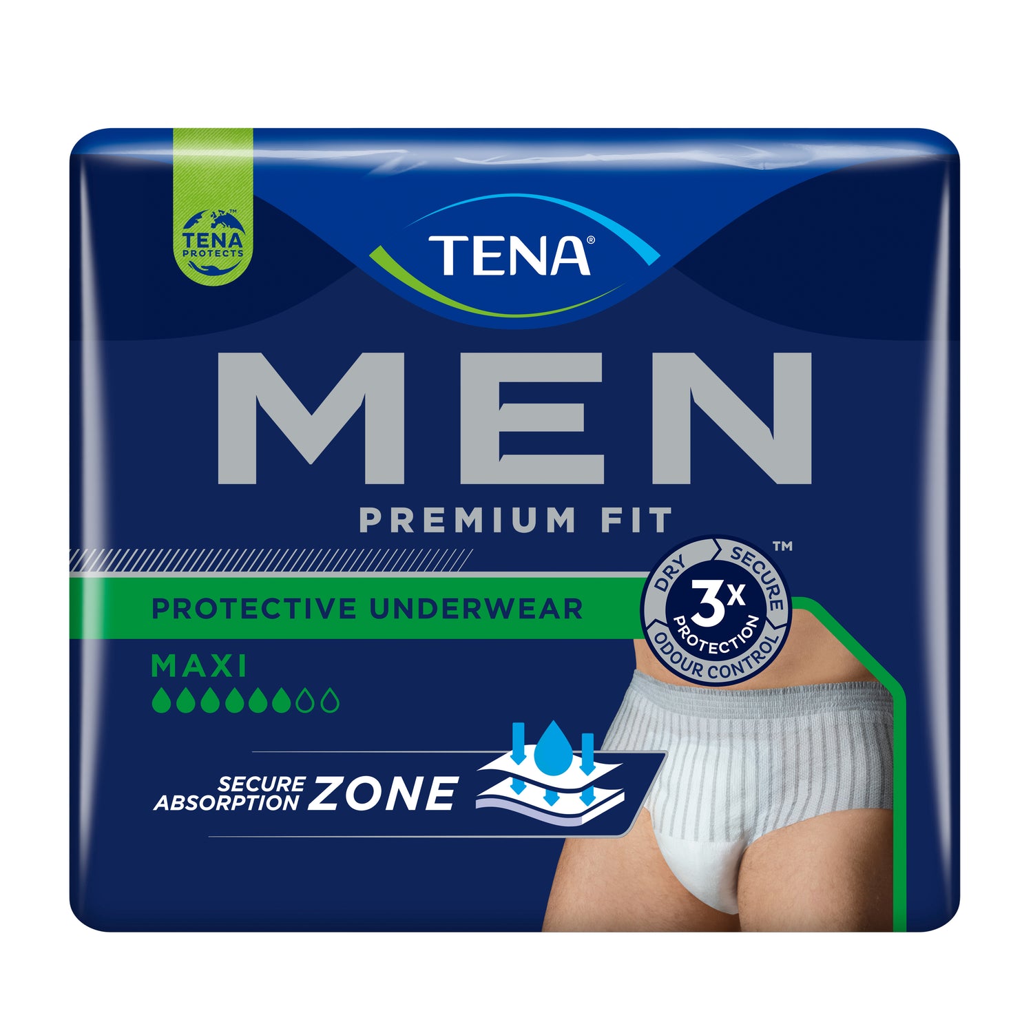 Tena Men Premium Fit Livello 4 S/M - Mutandina Assorbente Maschile 10 Pezzi