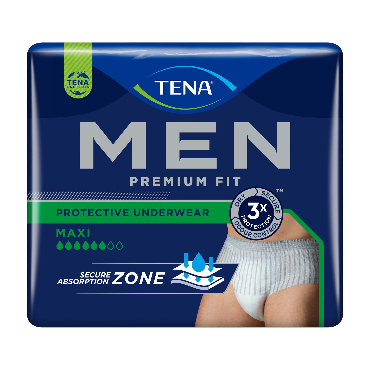 Tena Men Premium Fit Livello 4 L/XL - Mutandina Assorbente Maschile 8 Pezzi