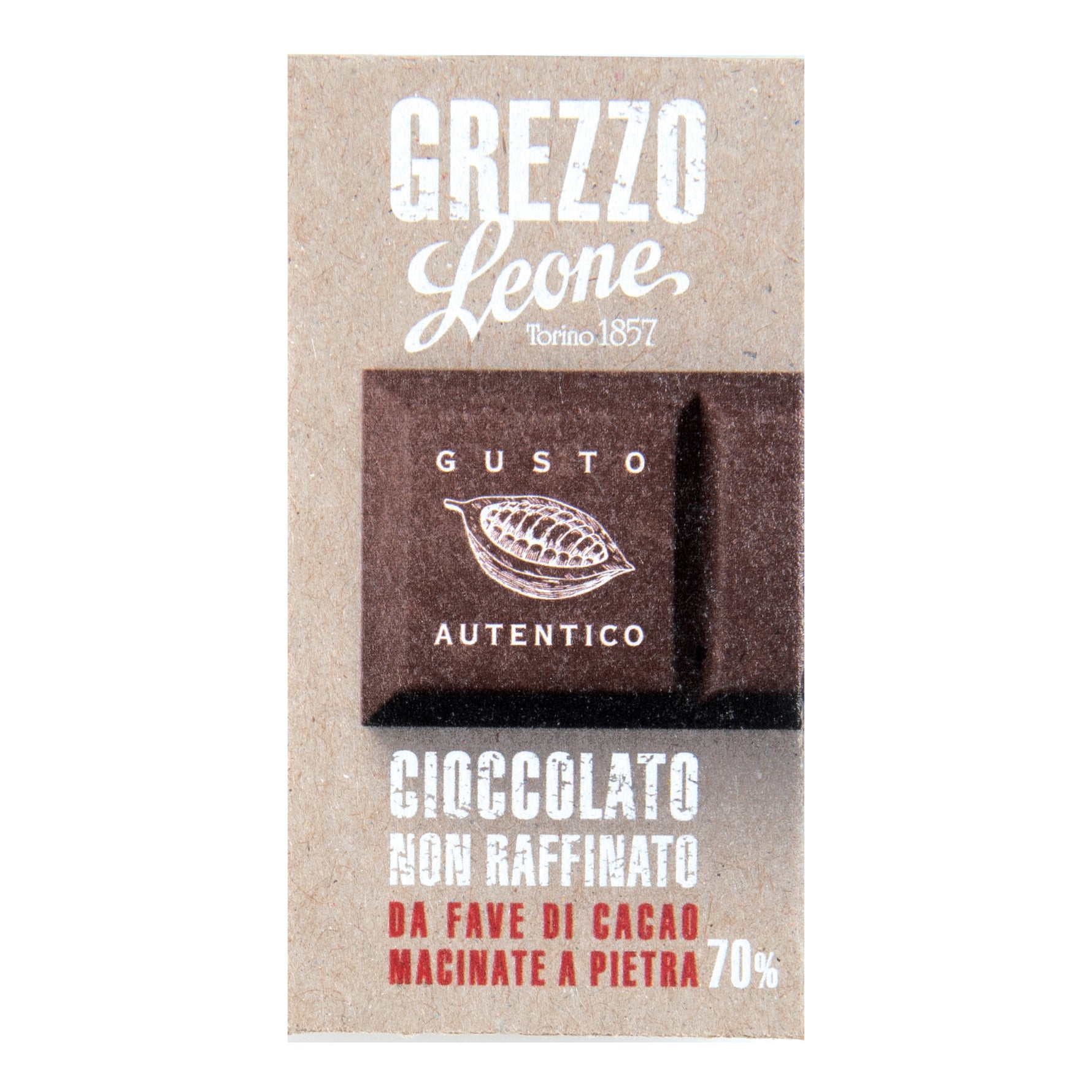 Leone Cioccolato Grezzo Alla Pietra Classico Ministecche  25 g
