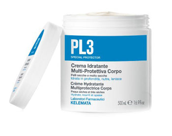PL3 Crema Idratante Multi-Protettiva | Corpo Pelle Secca | 500ml