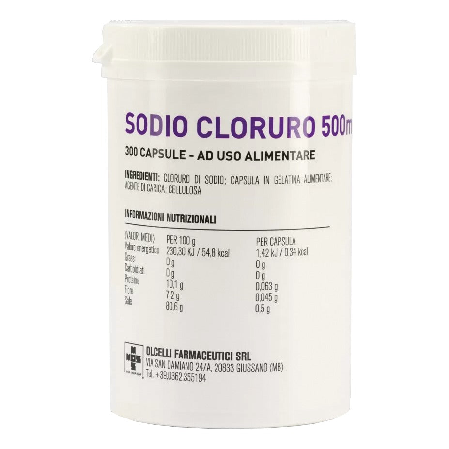 SODIO CLORURO 300CPS 500MG