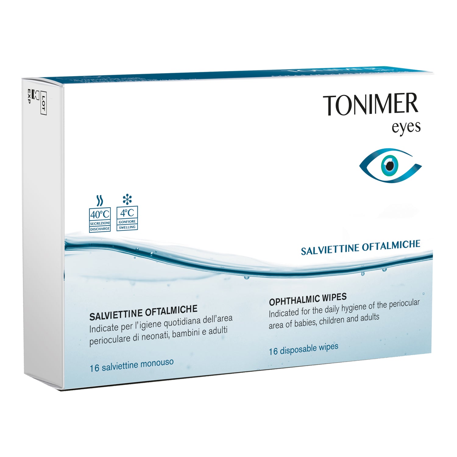 TONIMER Lab Eyes Salviettine Ofttalmiche 16 Pezzi