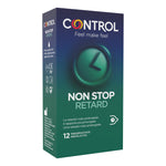 Control Non Stop Retard | Preservativi Ritardanti Lubrificante Benzocaina | 12 Profilattici  