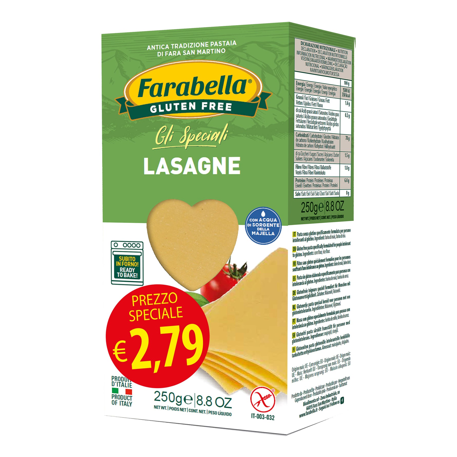 FARABELLA LASAGNA PROMO 250GX6
