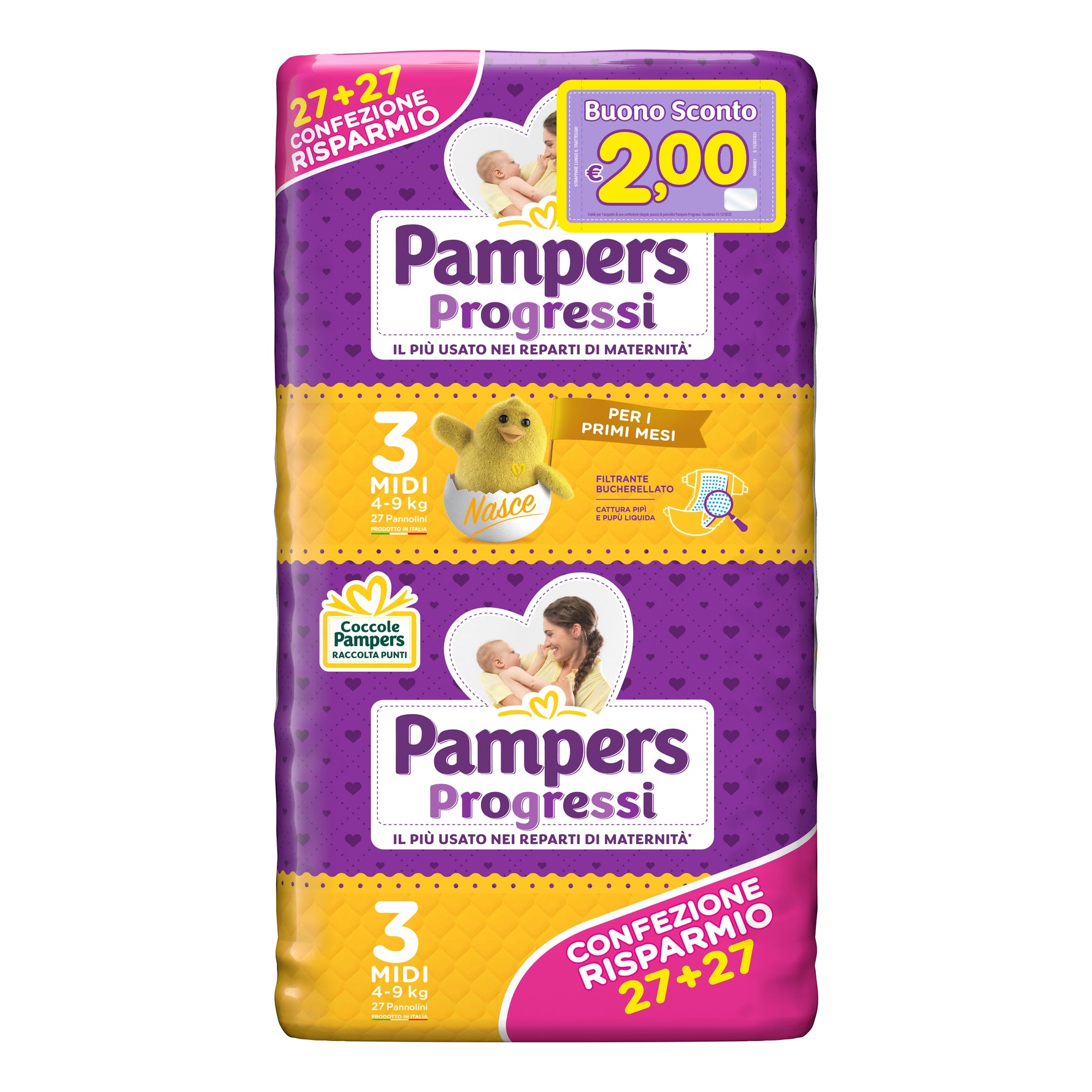 PAMPERS PROGRESSI MIDI 54PZ
