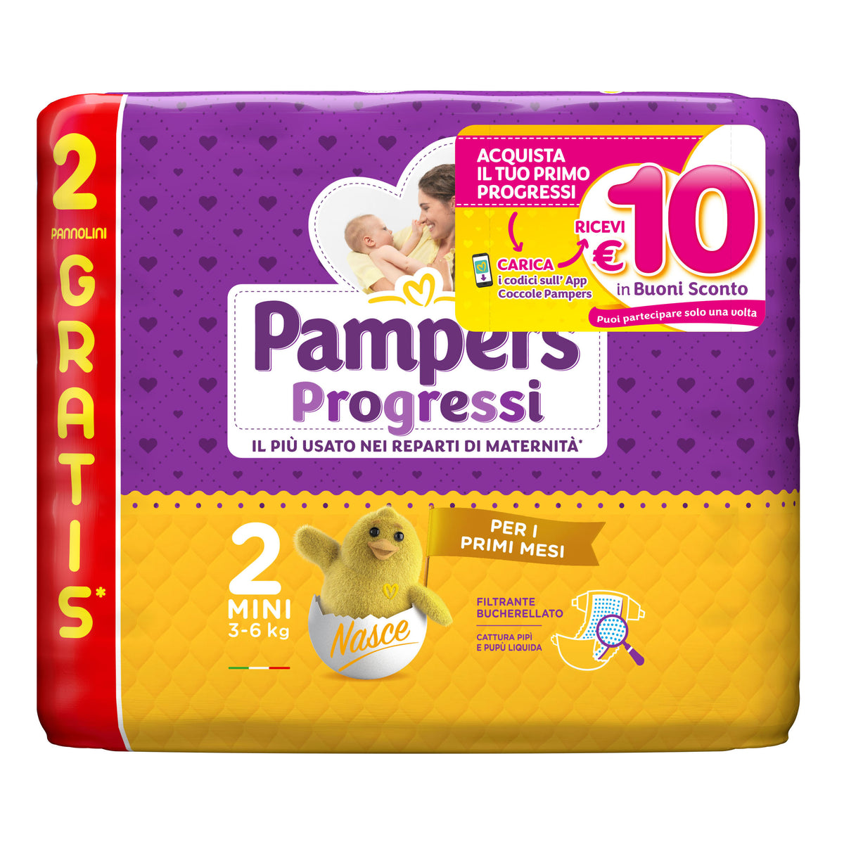 PAMPERS PROGRESSI MINI 30PZ  