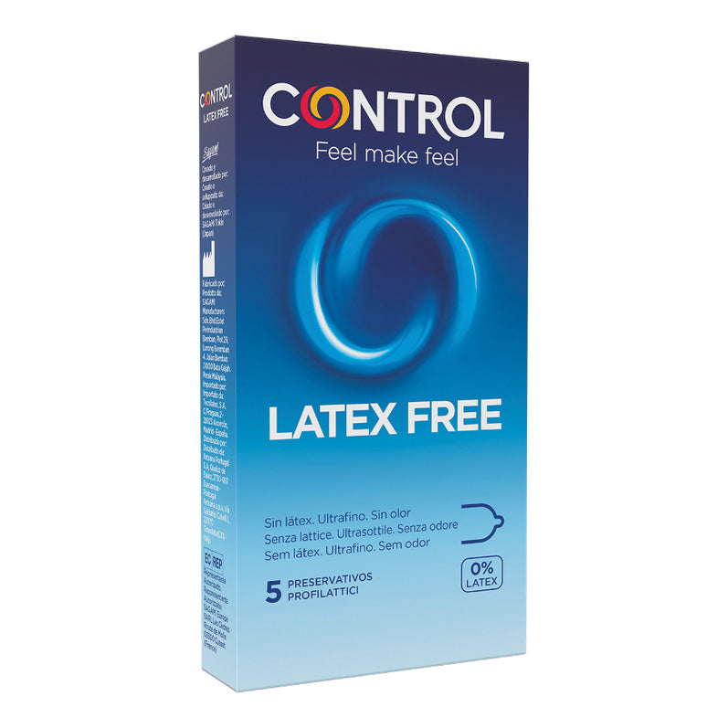 Control New Latex Free | Preservativi Poliuretano Senza Lattice Anallergici | 5 Profilattici
