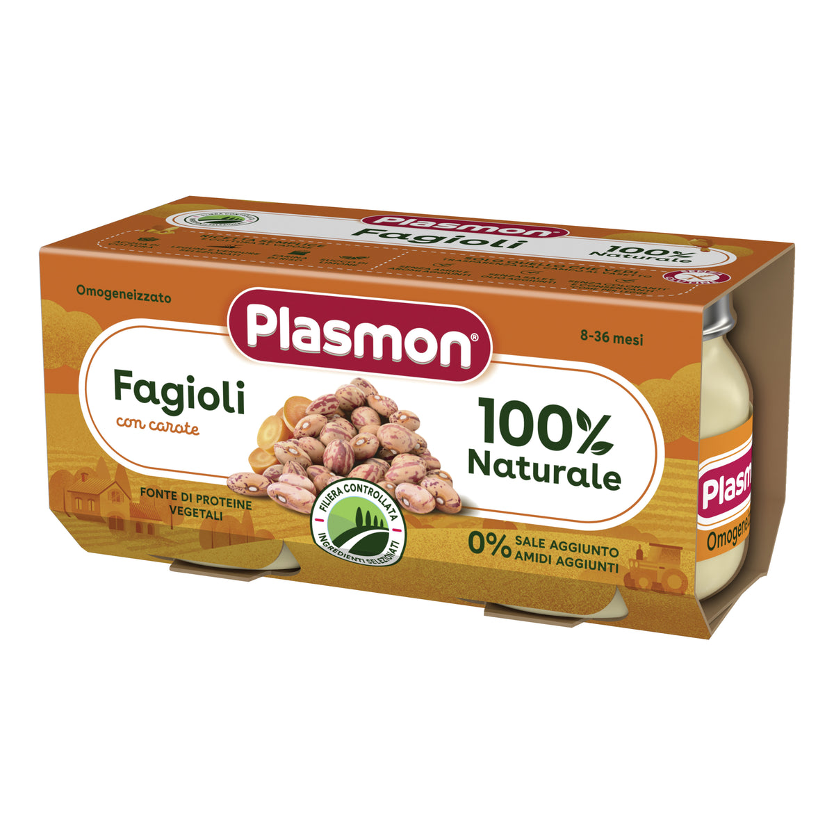 PLASMON OMOG FAGIOLI BORL2X80G  