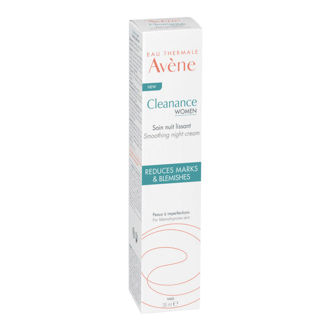Avene Cleanance Women Trattamento Notte Levigante Pelli Mature Grasse E Impure 30ml