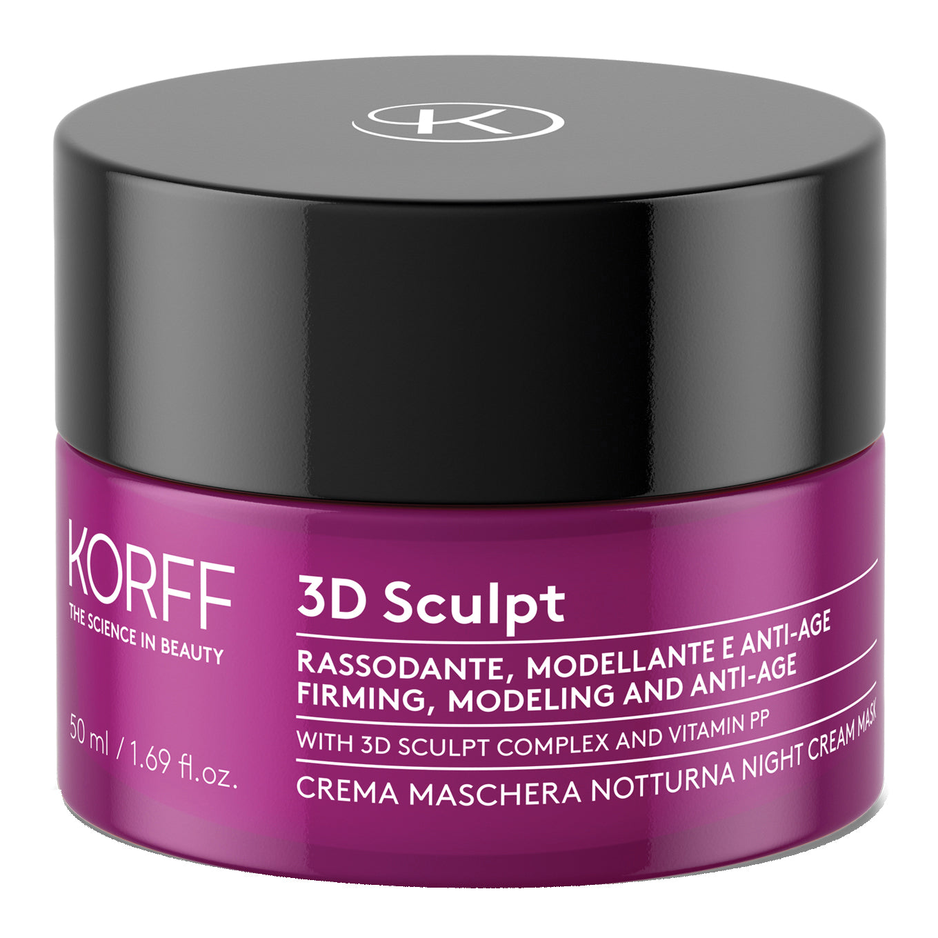 Korff 3d Sculpt - Crema Maschera Notturna Viso E Collo Effetto Boost 50ml