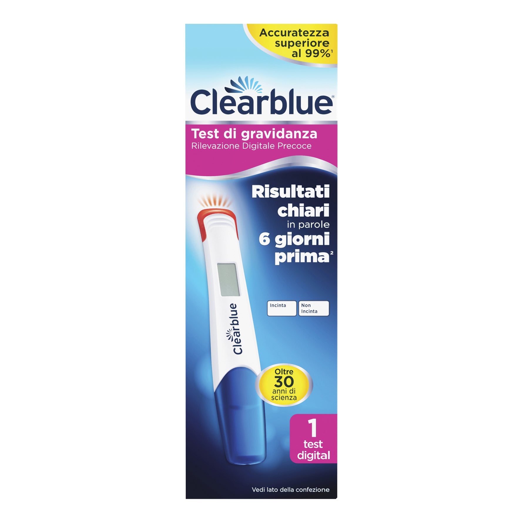 Clearblue | Test Gravidanza Rilevazione Precoce Digitale | 1 Pezzo
