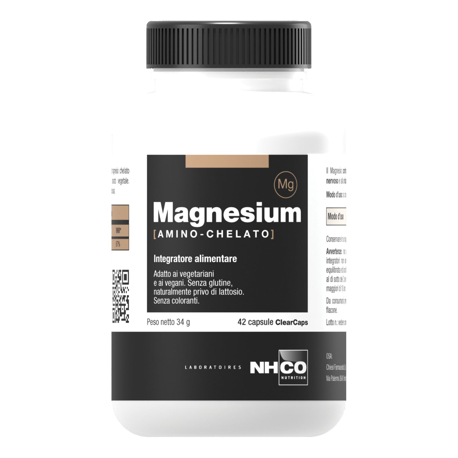 NHCO Magnesium | Integratore Magnesio Alta Tollerabilità | 42 Capsule ClearCaps