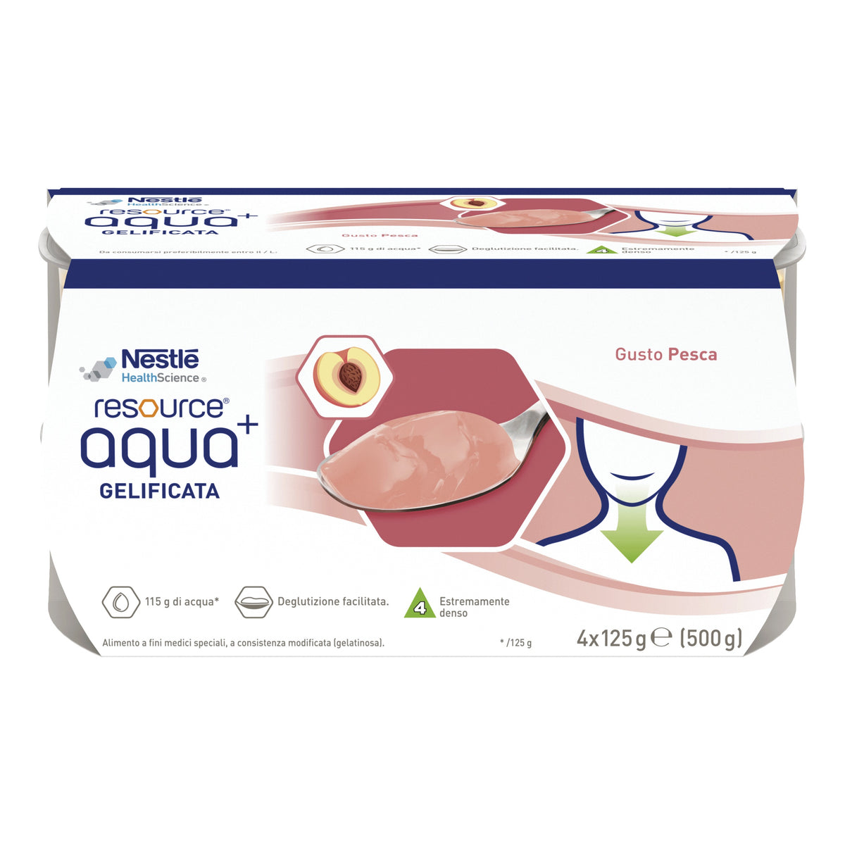 RESOURCE AQUA+PEACH 4X125G  
