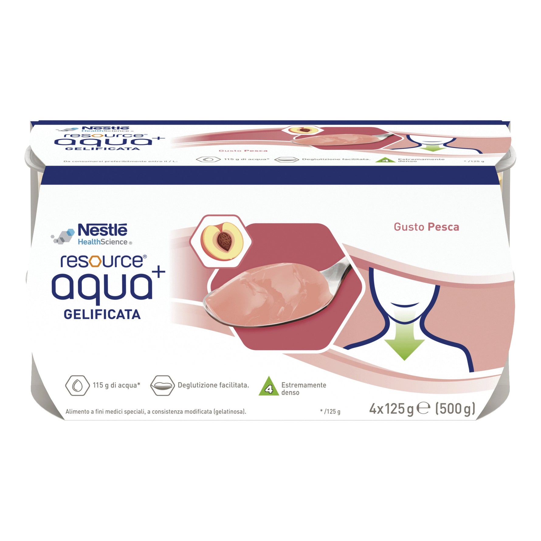 RESOURCE AQUA+PEACH 4X125G
