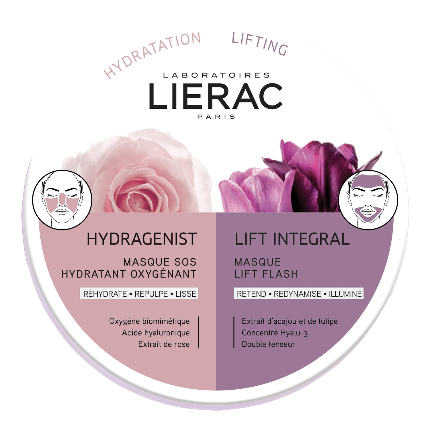 Lierac Maschera Duo Hydragenist E Lift Integral 2 X 6ml