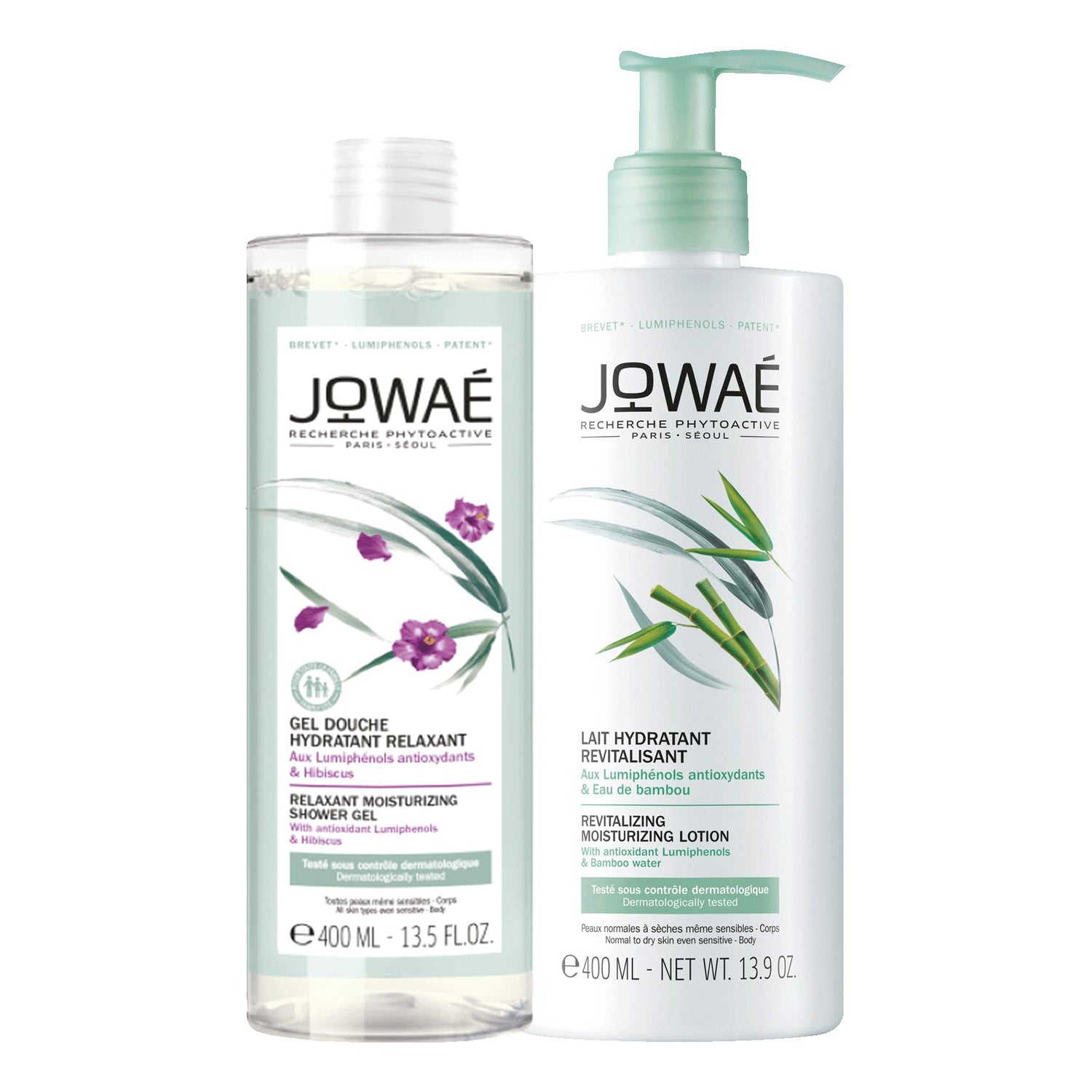 JOWAE DUO GEL DOCCIA 400 ML+ LATTE IDRATANTE 400 ML