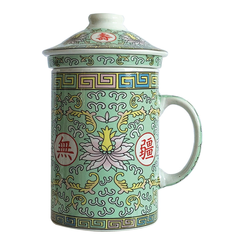 Himalaya Old China - Tisaniera Porcellana Loto Verde
