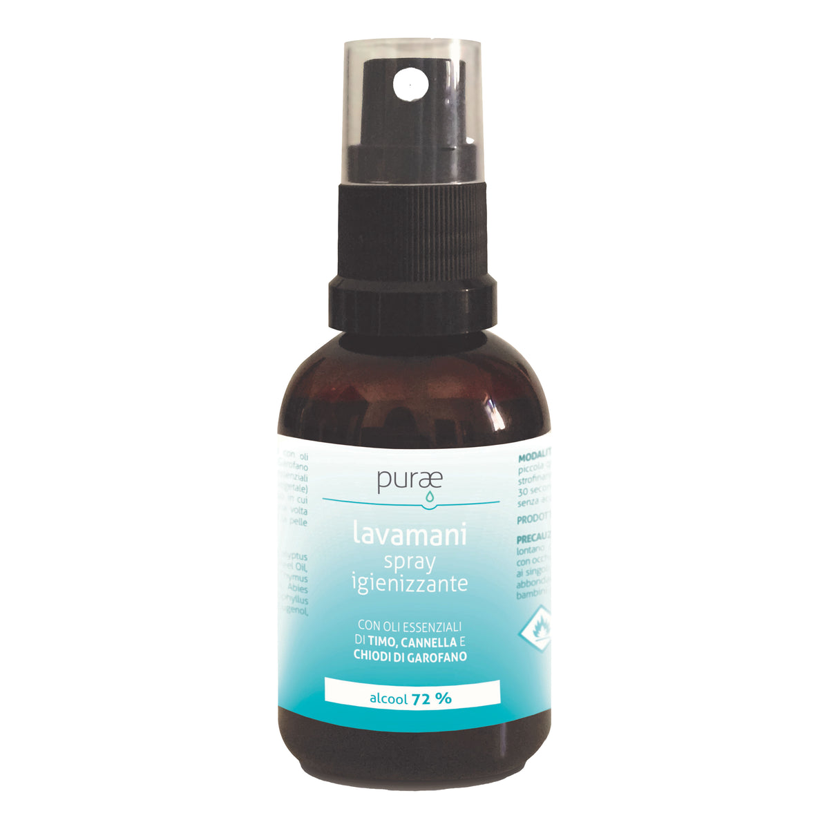 Purae Lavamani Spray Alcoolico Igienizzante 50 ml  