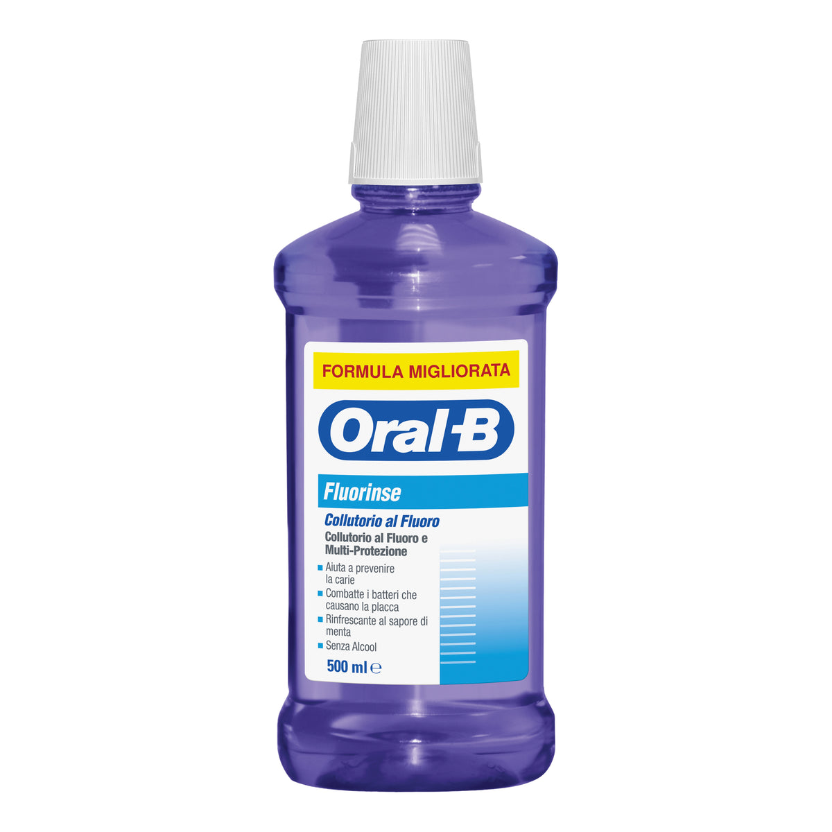 Oral-B Collutorio Fluorinse Formula Migliorata 500ml  