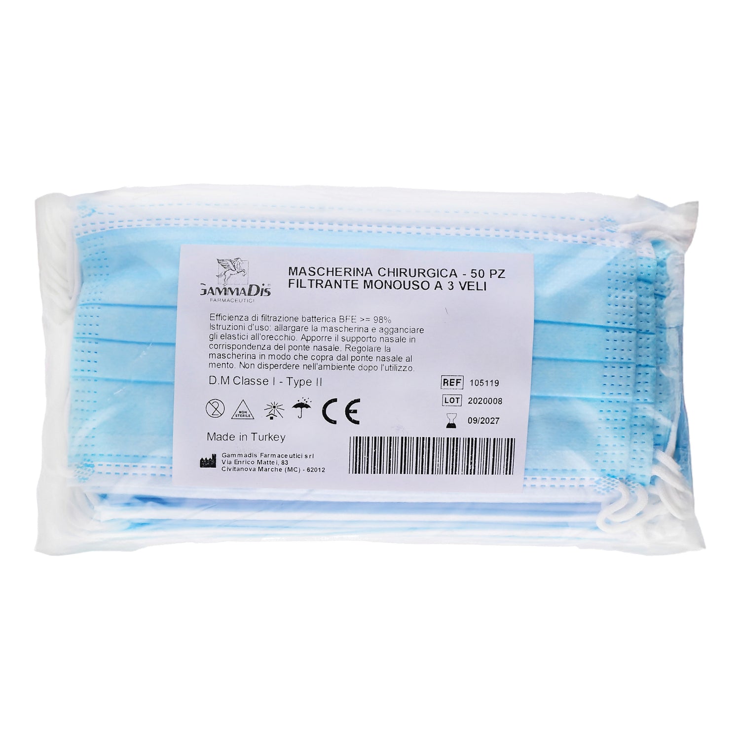 GAMMADIS MASCHERINA CHIR 50PZ