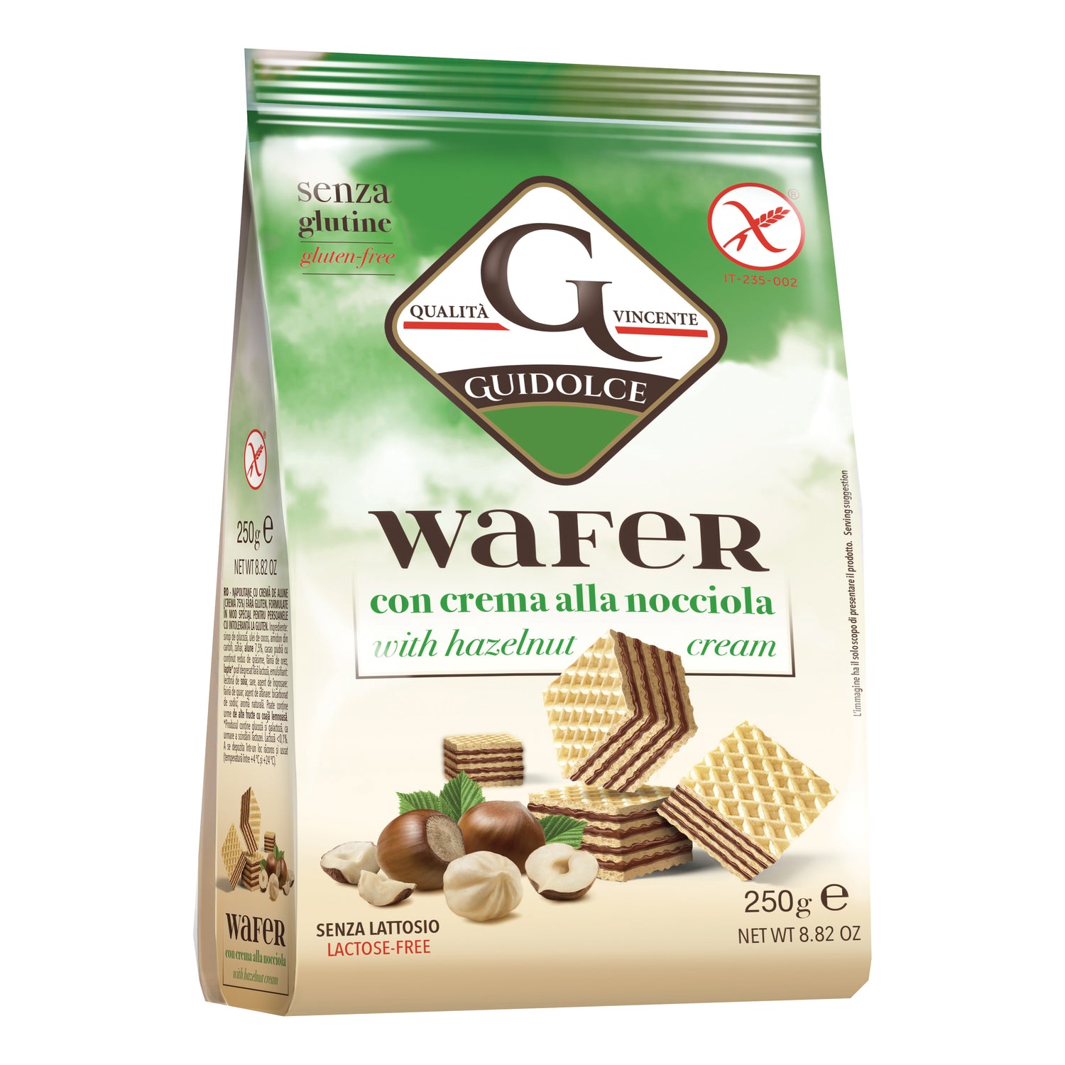 WAFER CREMA NOCCIOLA 250G