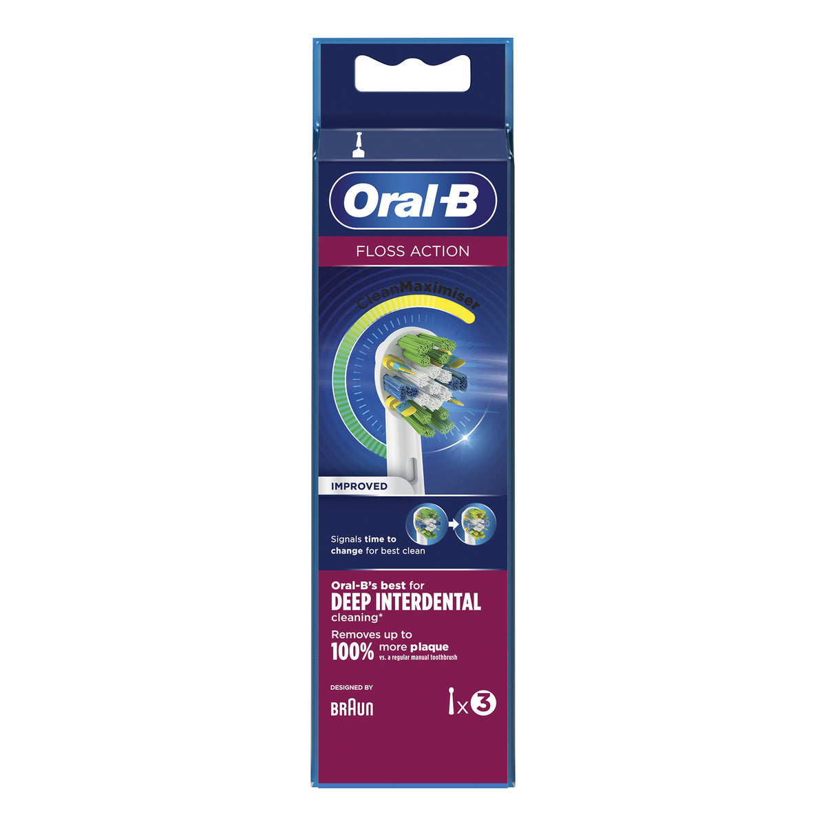 Oral-B Testine Di Ricambio EB25 Floss Action 3 Pezzi  