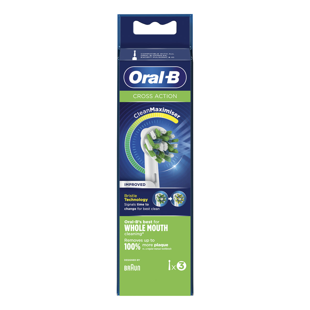 Oral-B Testine Di Ricambio Eb50 Cross-Action 3 Pezzi  